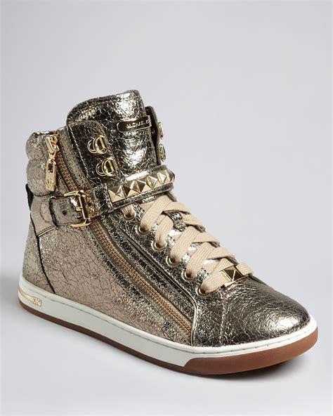 michael kors high top sneakers macys|Michael Kors bling sneakers.